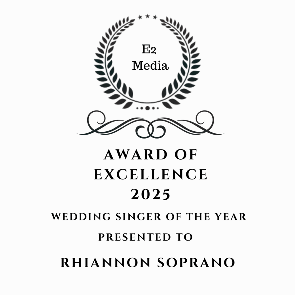 Rhiannon Soprano Wedding Vocalist Award